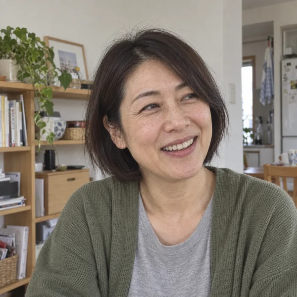 お客様2の声に添えた女性のイメージ写真。実際のお客様ではありません